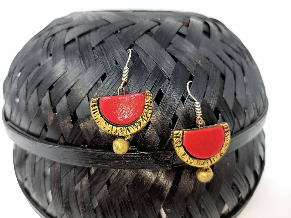 Terracotta Boho Style Hangings-Red