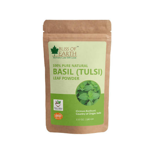 Bliss of Earth 100% Pure Natural Basil (Tulsi) Leaf Powder Grab2Buy Bliss of Earth Grab2Buy