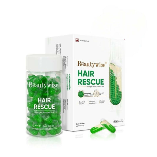 Beautywise Hair Rescue - Keratin & Biotin in Avocado Oil - Dual-Action Capsules Grab2Buy Beautywise Grab2Buy