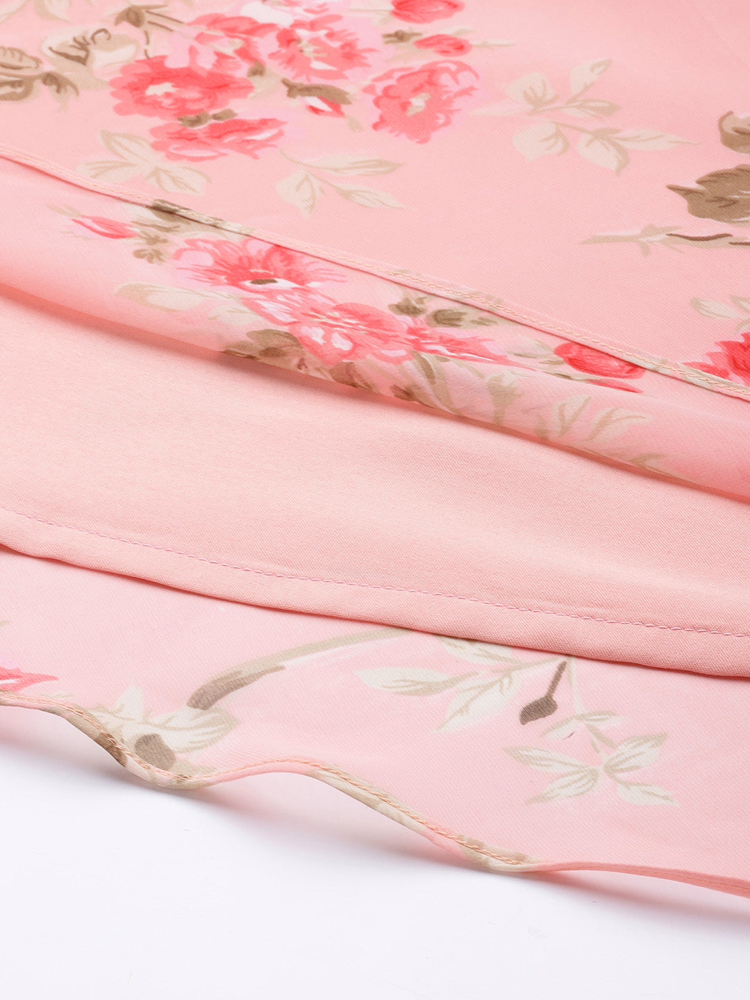 Varanga Pink Anarkali Kurta Paired With Chiffon Dupatta - Grab2buy
