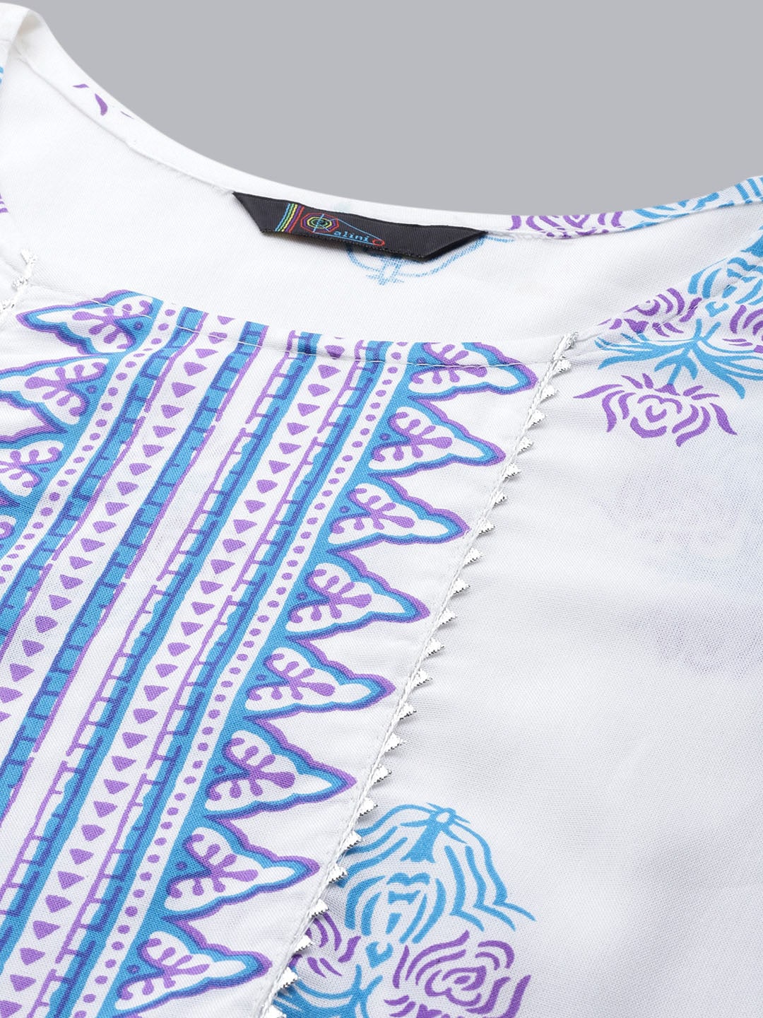 Kalini Ethnic Printed A-Line Kurta With Pyjamas - Grab2buy