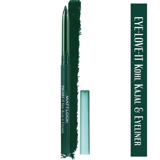 Matt Look Eye Love It Kohl Kajal & Eyeliner - Green