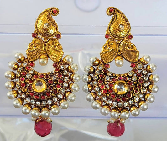 Pink Kemp Mango Designer Earrings - Grab2buy
