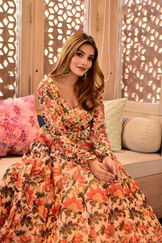 Casual Designer Multi Cotton Silk Gown - Anbazaar - Grab2buy