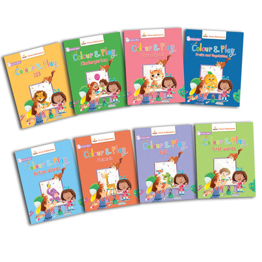 Colour and Play: (8 Book Set) - Prints Publications Editorial Team