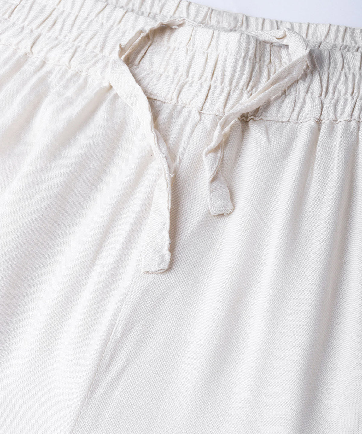 Juniper Women Offwhite Rayon Solid Wide Leg Palazzo - Grab2buy