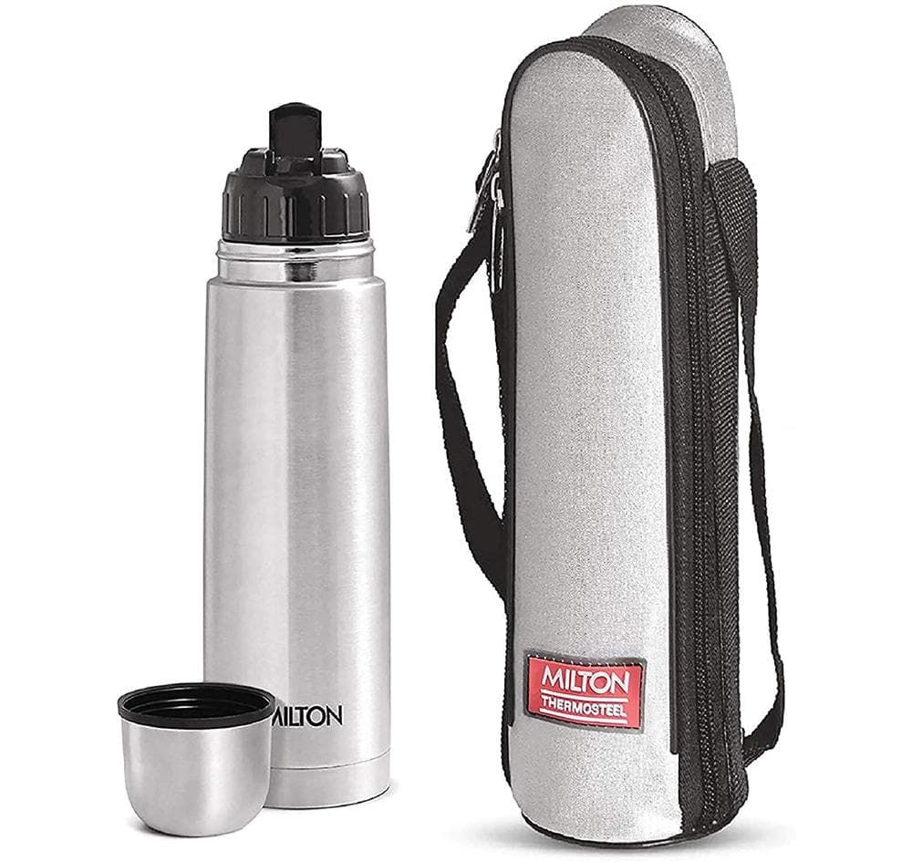 Milton Steel Hot & Cold Bottle, 1000 ml - Grab2buy