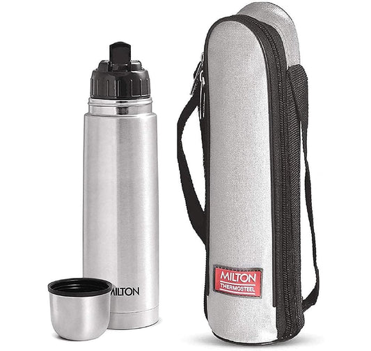 Milton Steel Hot & Cold Bottle, 1000 ml - Grab2buy