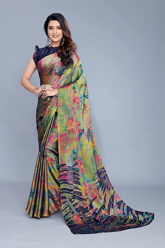 Mirchi Fashion Women's Chiffon Forest Designer Grab2Buy