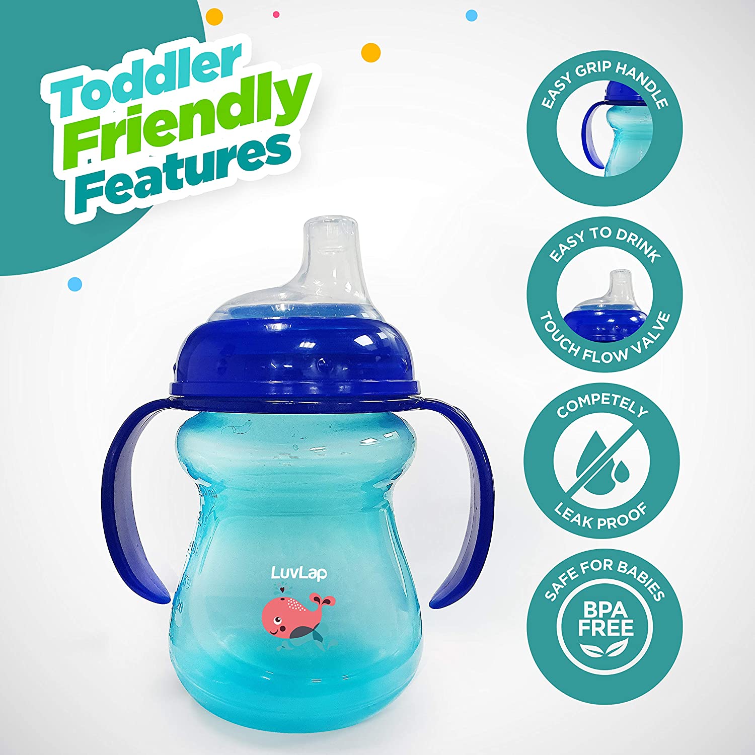 LuvLap Moby Little Sipper/ Sippy Cup Combo - Grab2buy