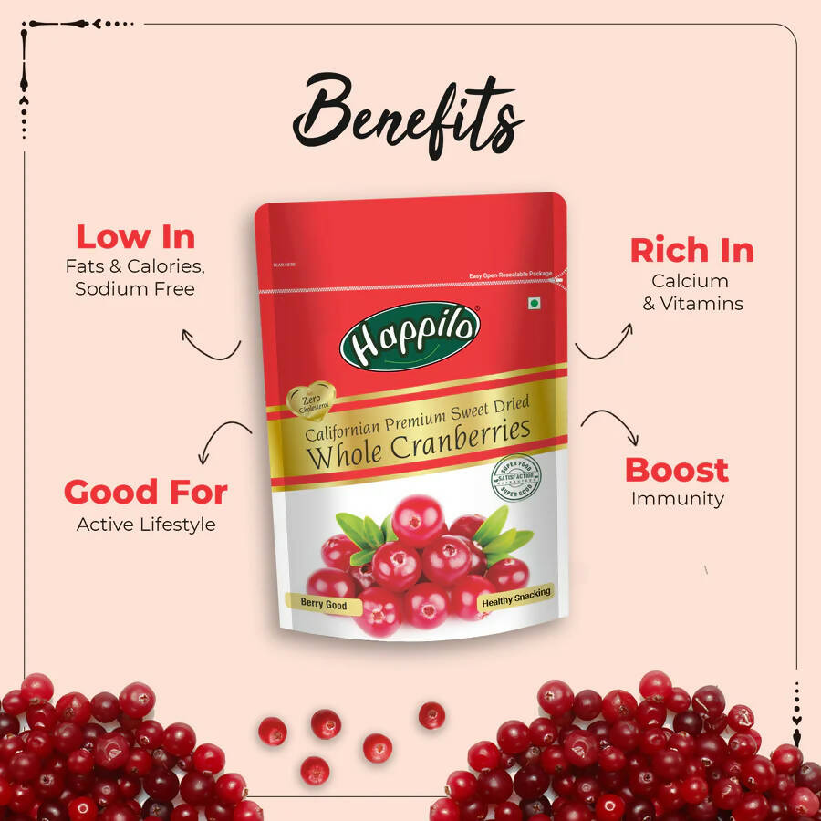 Happilo Premium Dry Fruits Combo (Californian Almonds, Prunes, Cranberries) - Distacart