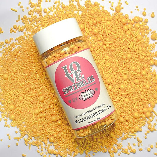 Confect Yellow | Sprinkles Bottle for Decoration Bottle