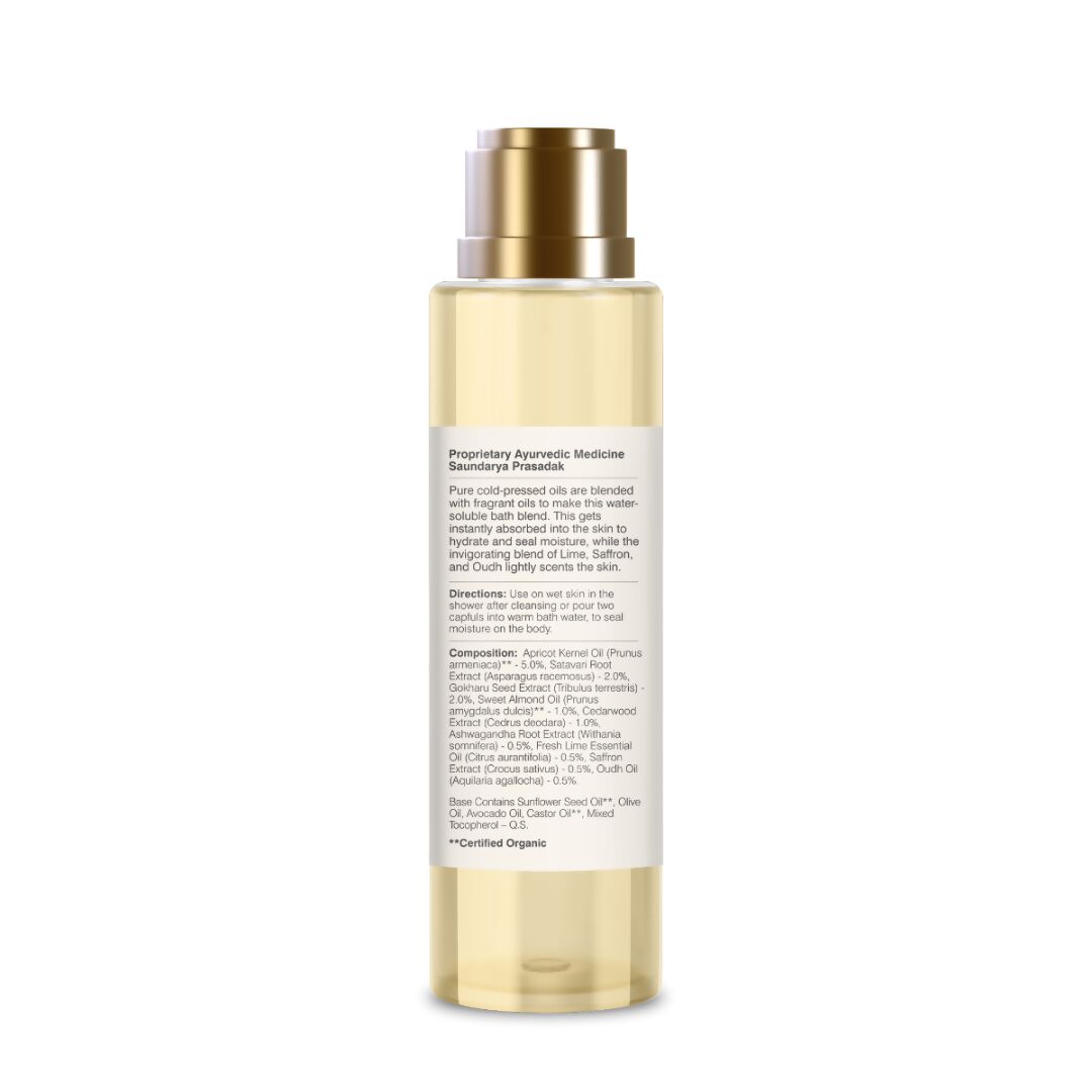 Forest Essentials After Bath Oil Lime Saffron & Oudh - Distacart