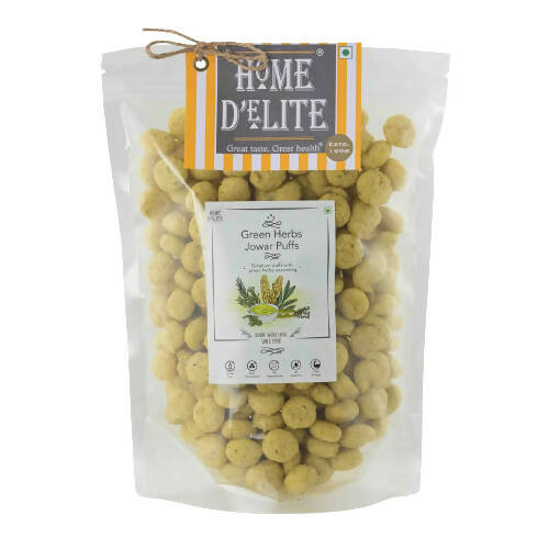 Home D'elite Green Herbs Jowar Puffs - Grab2buy