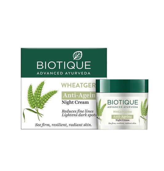 Biotique Advanced Ayurveda WheatGerm Anti-Ageing Night Cream Grab2Buy Biotique Grab2Buy