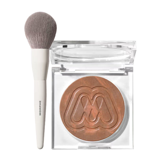 MORPHE M161 Powder Brush + Cloudlight Glow Veil Sunset