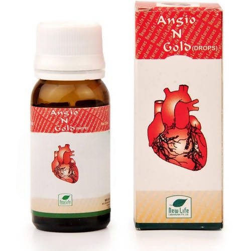 New Life Angio N Gold Drops – Homeopathic Heart & Cardiovascular Wellness Remedy