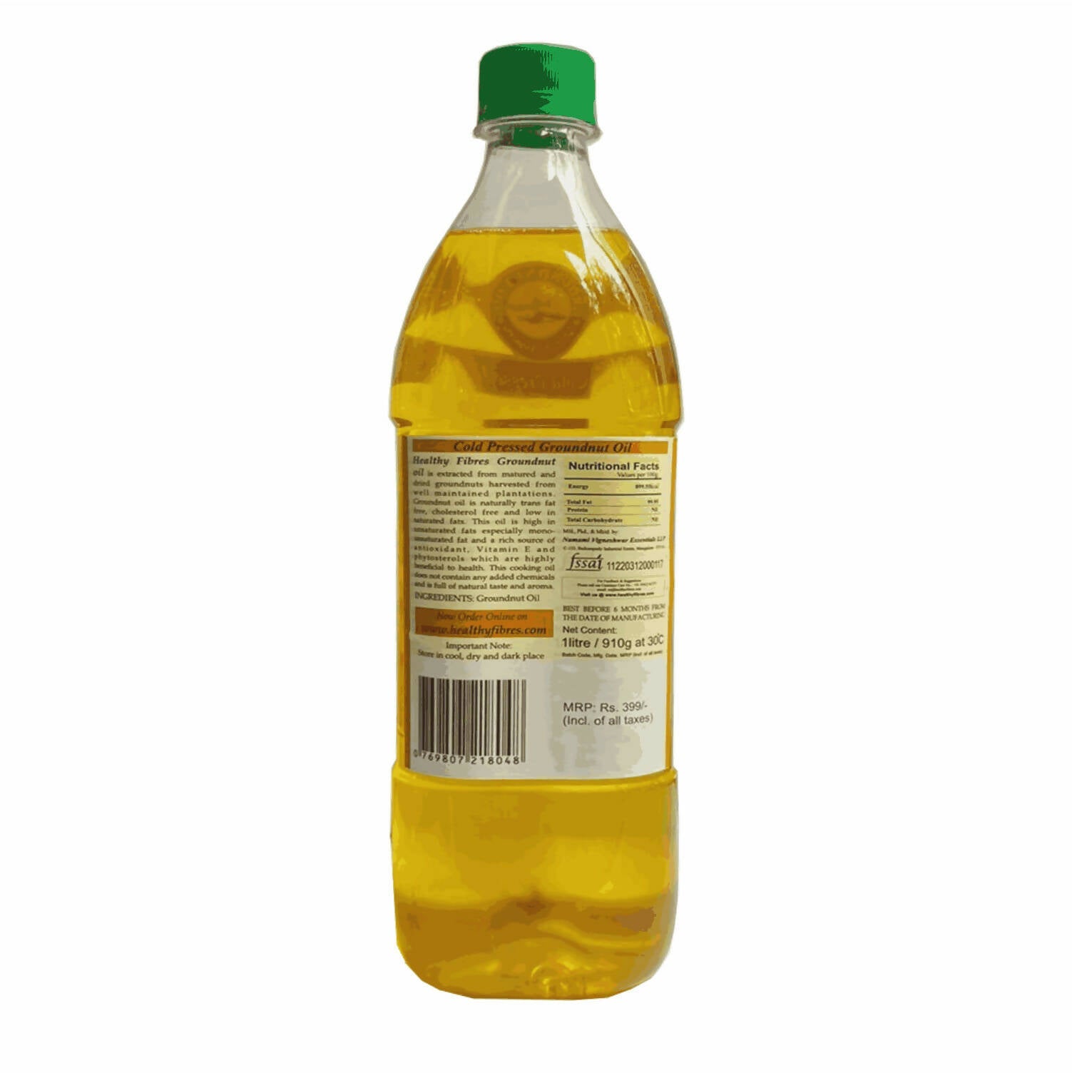 Healthy Fibres Cold Pressed Groundnut Oil - Grab2buy