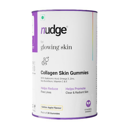 Nudge Collagen Skin Health Gummies - Golden Apple Flavour Grab2Buy Nudge Grab2Buy