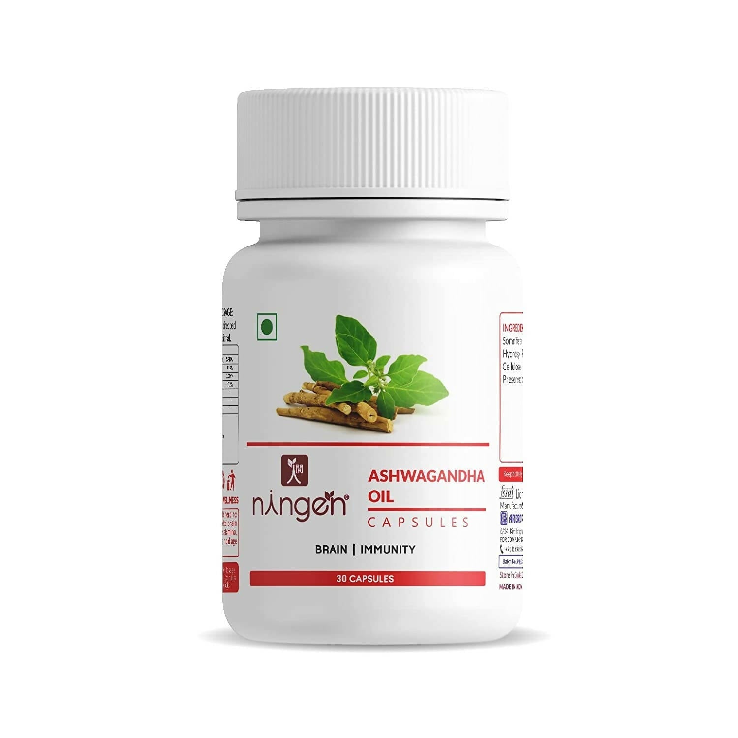 Ningen Ashwagandha Oil Capsules - Grab2buy