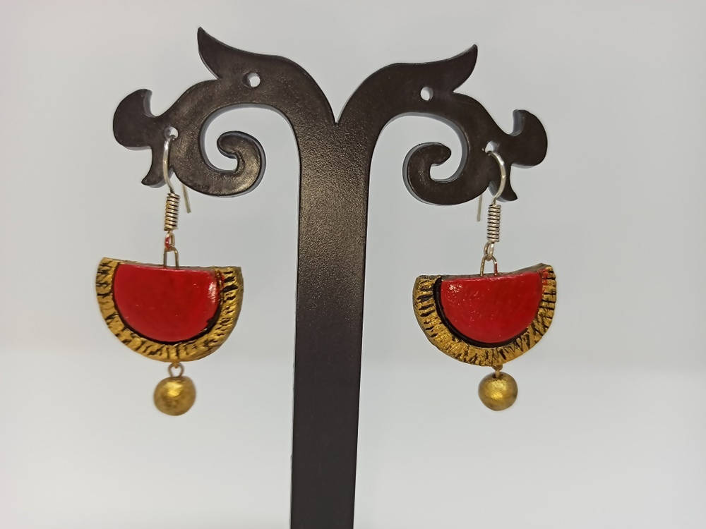 Terracotta Boho Style Hangings-Red
