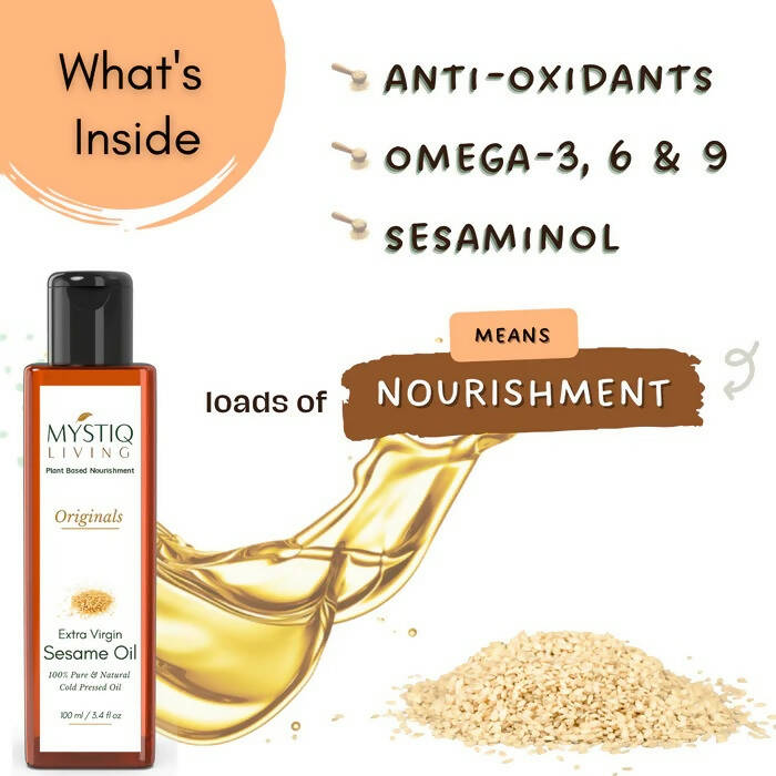 Mystiq Living Originals Extra Virgin Sesame Oil - Grab2buy