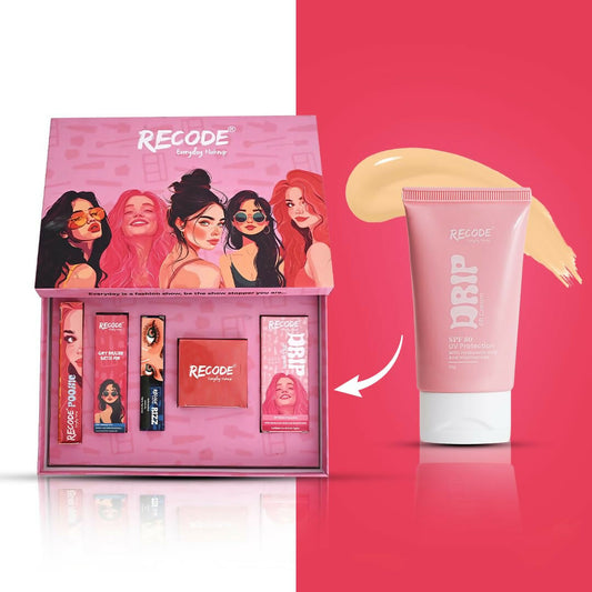 Recode Everyday Makeup Box 02 Medium(Yellow Undertone)- 5 in 1 Combo Grab2Buy Recode Grab2Buy