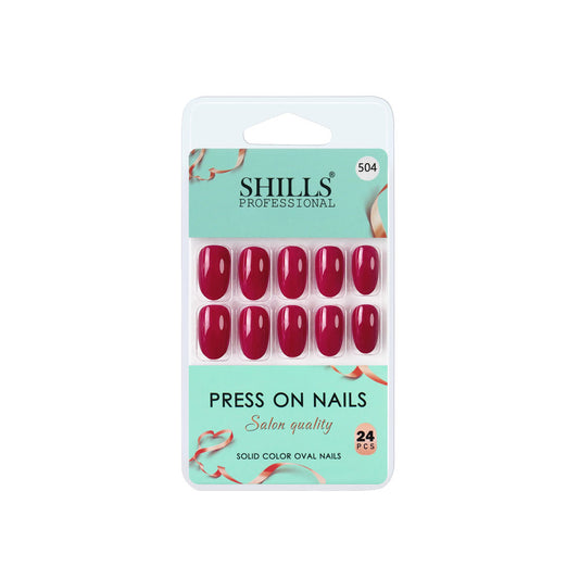 Shills Professional Reusable Press On Nails Oval - SPN504