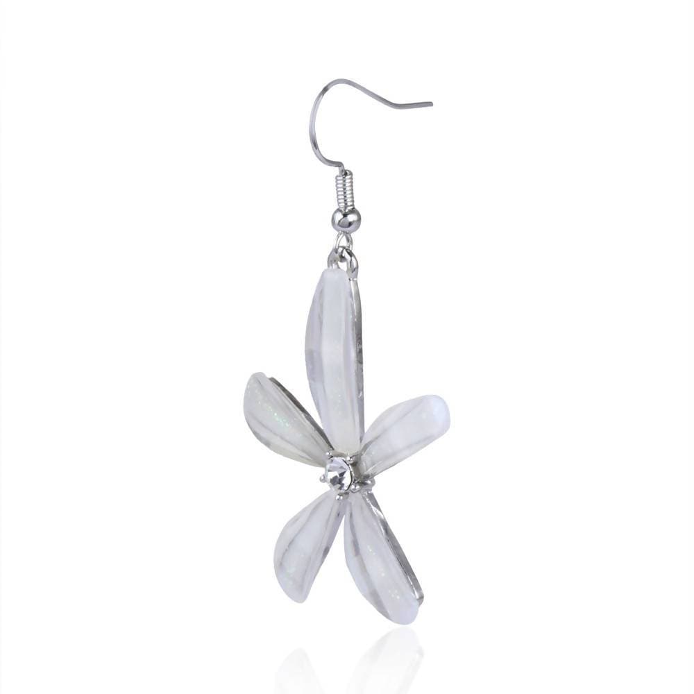 Trendoo Jewelry Gold Plated Stylish Fancy Party Wear White Drops