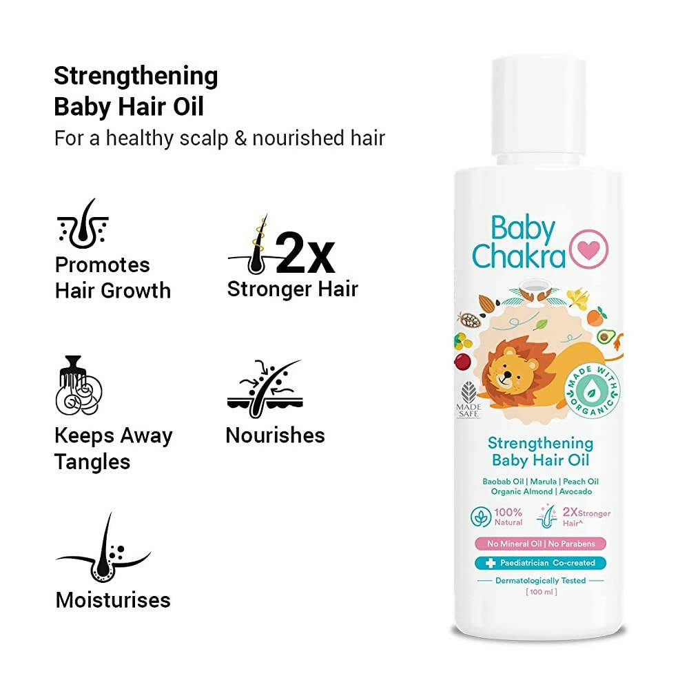 BabyChakra Strengthening Baby Hair Oil - Grab2buy