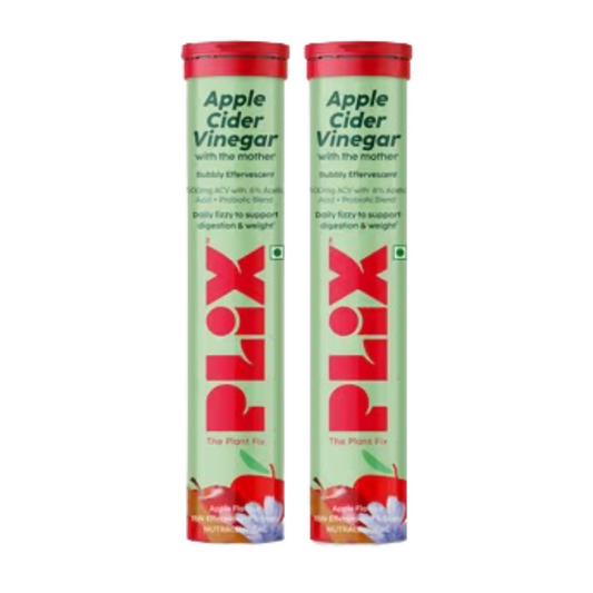 PLIX The Plant Fix Probiotics+ ACV Apple Cider Vinegar Effervescent Tablets