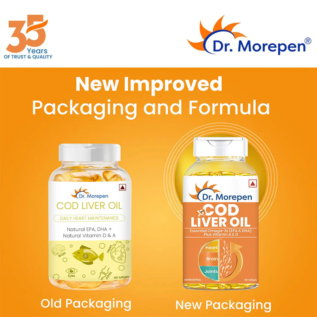 Dr. Morepen Cod Liver Oil Softgels - Grab2buy