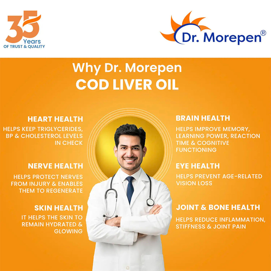 Dr. Morepen Cod Liver Oil Softgels - Grab2buy