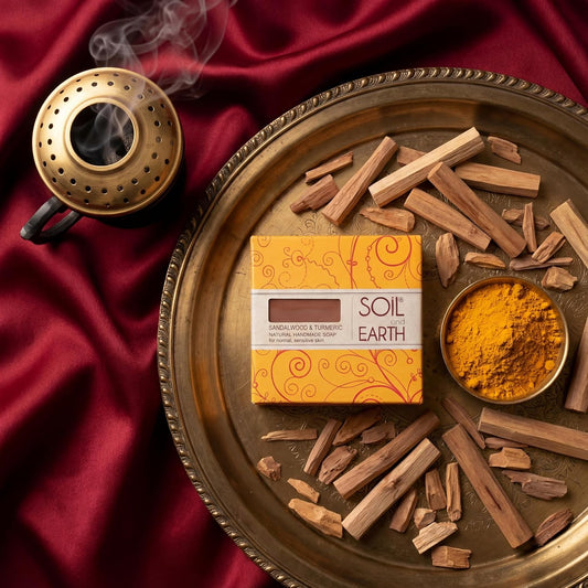 Soil and Earth | Sandalwood and Turmeric | Handmade Soap Bar