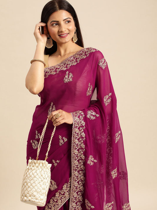 kasee Embroidered Ethnic Saree
