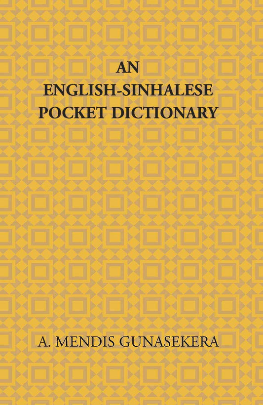 An English-Sinhalese Pocket Dictionary - Gyan Books
