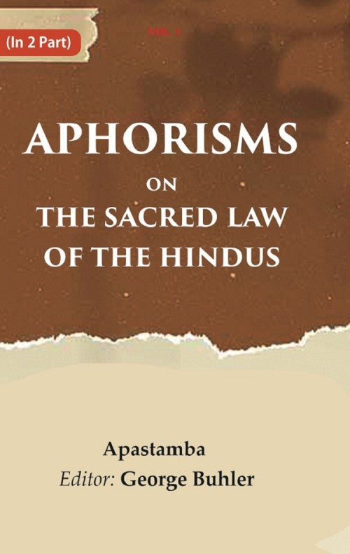 Aphorisms on the Sacred Law of the Hindus 1st - Gyan Books