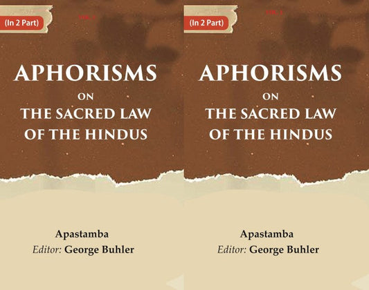 Aphorisms on the Sacred Law of the Hindus 2 Vols. Set - Gyan Books