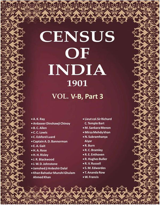 Census of India 1901: Baluchistan - Provincial Tables Book 11 Vol. V-B, Part 3 - Gyan Books