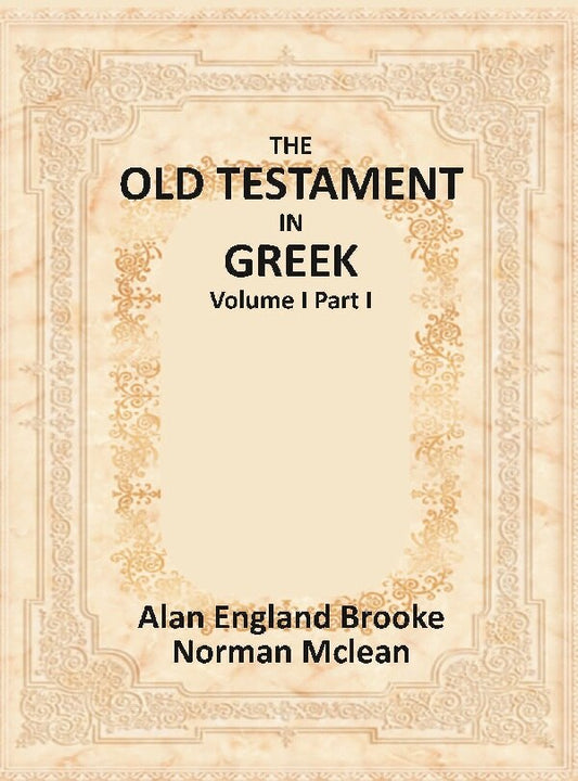 The Old Testament in Greek Vol. I Part I - Gyan Books Grab2Buy Gyan Books Grab2Buy