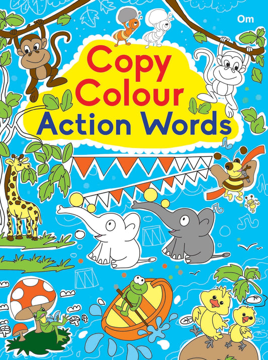 Copy Colour Action Words - Om Books Grab2Buy Om Books Grab2Buy