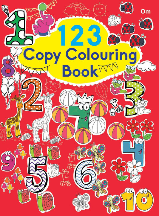 123 Copy Colouring Book - Om Books Grab2Buy Om Books Grab2Buy