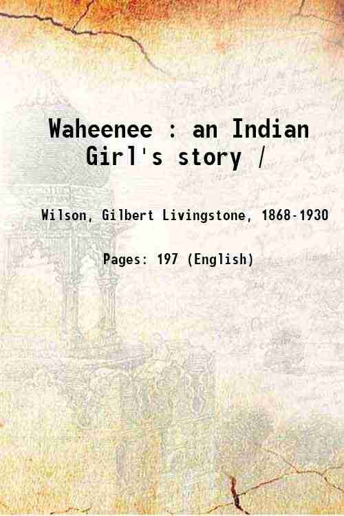 Waheenee: an Indian Girl's Story - Gyan Books Grab2Buy Gyan Books Grab2Buy