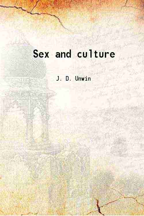 Sex and culture - Gyan Books