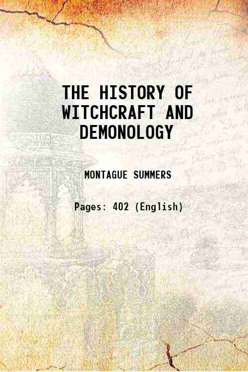 The History Of Witchcraft And Dermonology - Gyan Books Grab2Buy Gyan Books Grab2Buy
