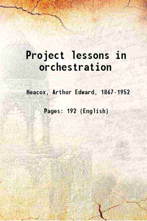 Project lessons in orchestration - Gyan Books