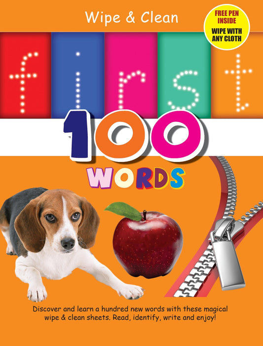 Wipe & Clean First 100 Words - Om Books Grab2Buy Om Books Grab2Buy