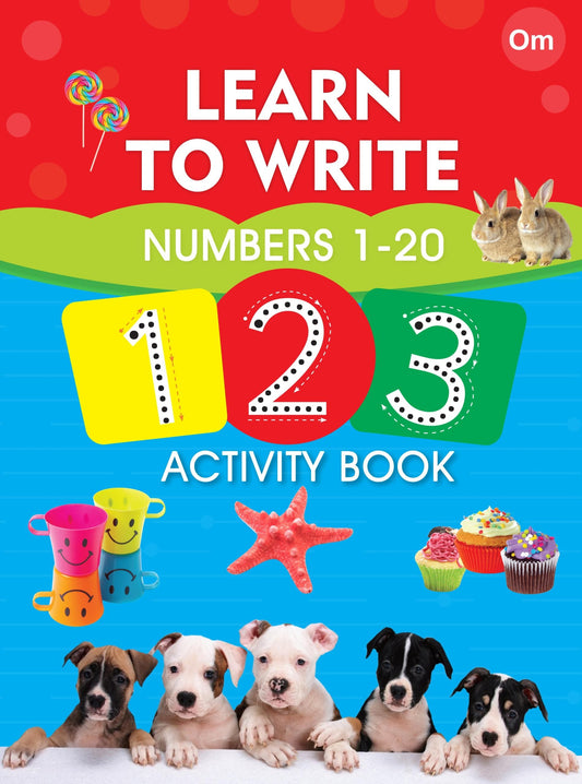 Learn to Write Numbers 1-20 123 Activity Book - Om Books