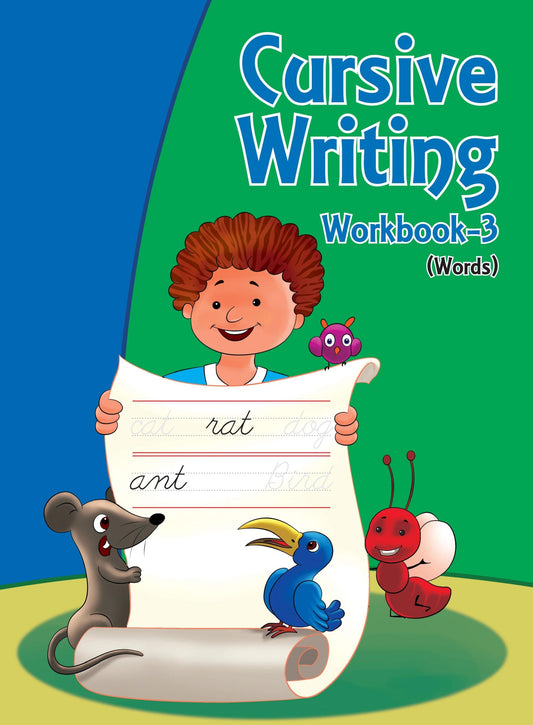 Cursive Writing Workbook 3 (Words) - Om Books