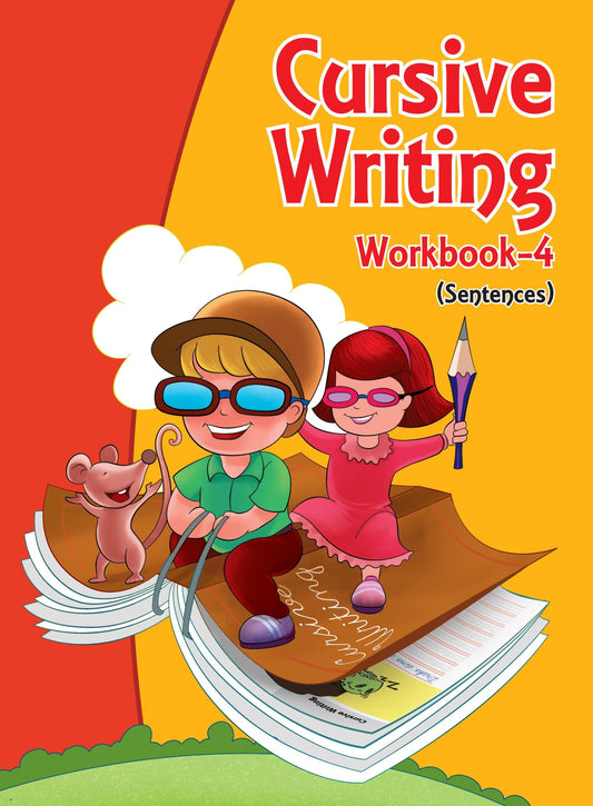 Cursive Writing Workbook 4 (Sentences) - Om Books